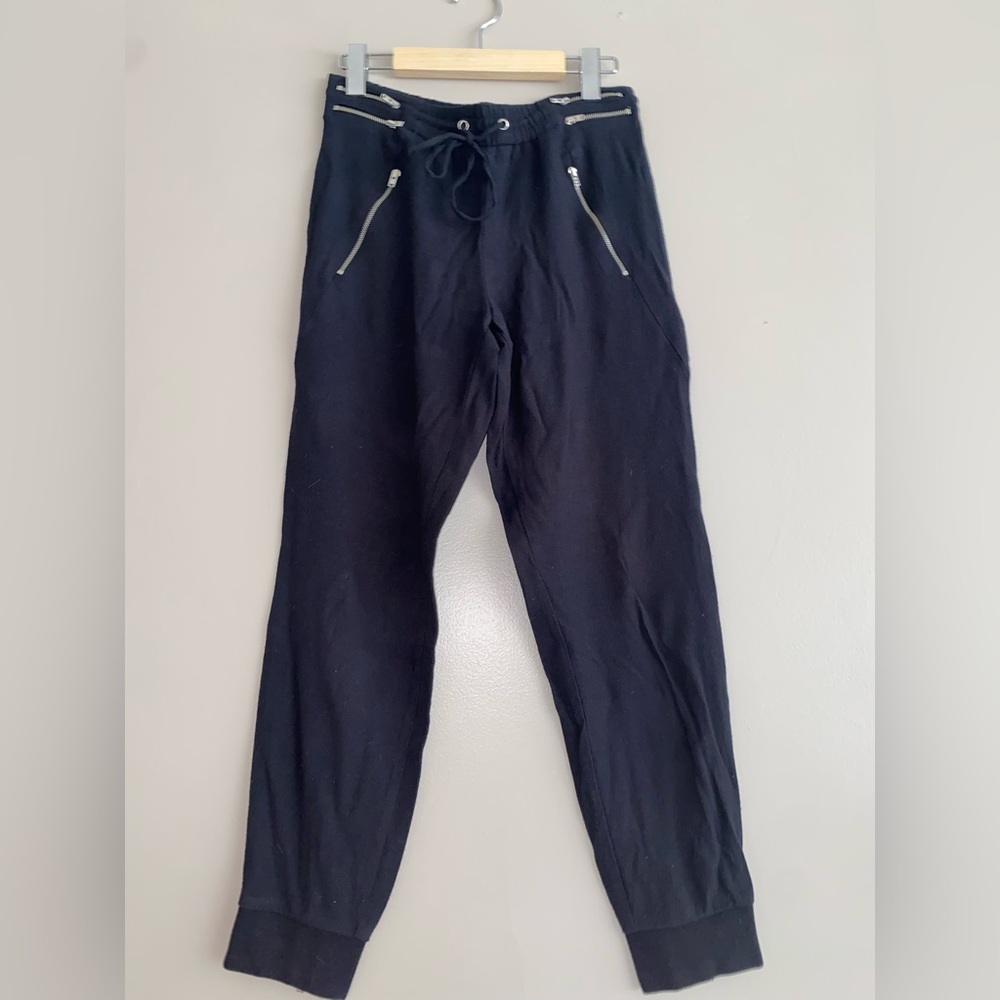 Zara women’s navy trousers with Drawstring